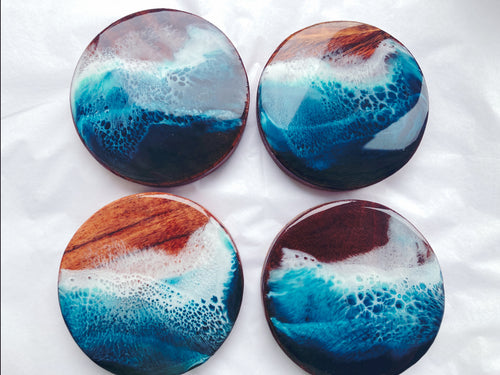 Coasters Set of 4 - Ocean